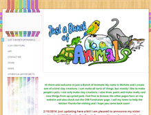 Tablet Screenshot of justabunchofanimals.weebly.com