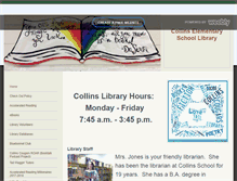 Tablet Screenshot of collinslibrary.weebly.com