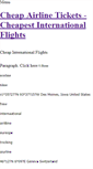 Mobile Screenshot of cheap-airline-tickets.weebly.com