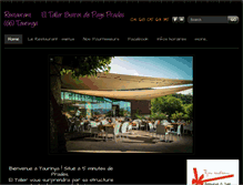 Tablet Screenshot of bar-restaurant-el-taller.weebly.com