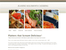 Tablet Screenshot of jeaninesolomonscatering.weebly.com