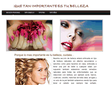 Tablet Screenshot of bellezapersonal.weebly.com