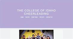 Desktop Screenshot of collegeofidahocheer.weebly.com