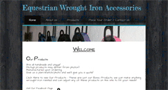 Desktop Screenshot of equestrianwroughtiron.weebly.com