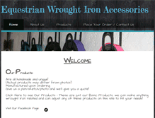 Tablet Screenshot of equestrianwroughtiron.weebly.com