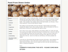 Tablet Screenshot of foodfromdownunder.weebly.com