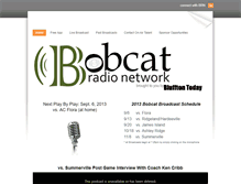 Tablet Screenshot of bobcatradio.weebly.com