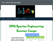 Tablet Screenshot of fisherscience.weebly.com