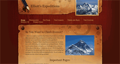 Desktop Screenshot of elliottsexpeditions.weebly.com