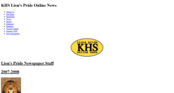 Desktop Screenshot of khslionspride.weebly.com