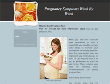 Tablet Screenshot of pregnancysymptomsweekbyweek.weebly.com