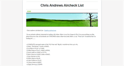 Desktop Screenshot of chrisandrewsairchecklist.weebly.com