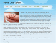 Tablet Screenshot of pamslittleschool.weebly.com