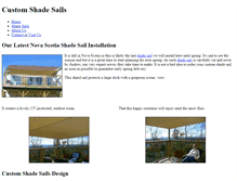 Tablet Screenshot of customshadesails.weebly.com