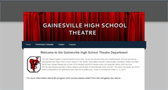Desktop Screenshot of gainesvilletheatre.weebly.com