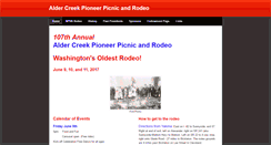 Desktop Screenshot of aldercreekpioneerpicnicrodeo.weebly.com