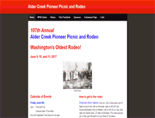 Tablet Screenshot of aldercreekpioneerpicnicrodeo.weebly.com