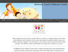 Tablet Screenshot of motherlychildcare.weebly.com