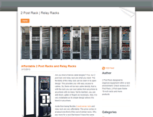 Tablet Screenshot of 2-post-rack.weebly.com