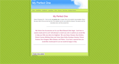 Desktop Screenshot of myperfectonebows.weebly.com