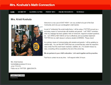 Tablet Screenshot of koshutasmathconnection.weebly.com