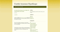 Desktop Screenshot of courtierassurancehypotheque.weebly.com