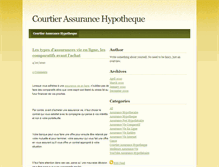 Tablet Screenshot of courtierassurancehypotheque.weebly.com