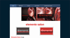 Desktop Screenshot of elementesalon.weebly.com