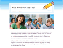 Tablet Screenshot of mllehendrysclass.weebly.com