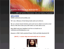 Tablet Screenshot of faithoutreach.weebly.com