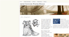 Desktop Screenshot of 19thcenturypaperdolls.weebly.com