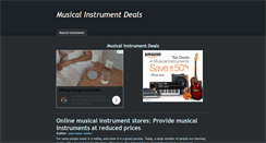 Desktop Screenshot of musicalinstrumentdeals.weebly.com