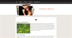Desktop Screenshot of ceremony-services.weebly.com