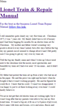 Mobile Screenshot of lionel-train-repair-manual.weebly.com