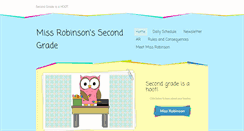 Desktop Screenshot of missrobinsonssecondgrade.weebly.com