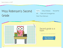 Tablet Screenshot of missrobinsonssecondgrade.weebly.com