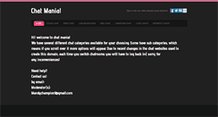 Desktop Screenshot of chat-mania.weebly.com