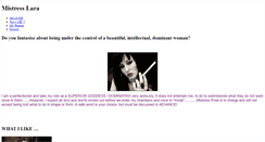 Desktop Screenshot of mistresslara.weebly.com