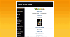 Desktop Screenshot of legendslibrary.weebly.com