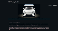 Desktop Screenshot of absstylingoutlet.weebly.com