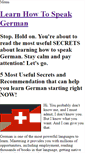 Mobile Screenshot of learnhowtospeakgerman.weebly.com