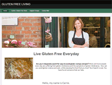 Tablet Screenshot of glutenfree-living.weebly.com