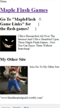 Mobile Screenshot of mapleflashgames.weebly.com