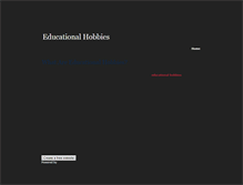 Tablet Screenshot of educationalhobbies.weebly.com