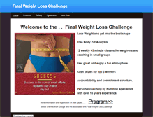 Tablet Screenshot of finalweightlosschallenge.weebly.com