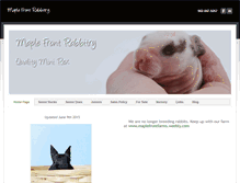 Tablet Screenshot of maple-front-rabbitry.weebly.com