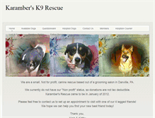 Tablet Screenshot of karamberescue.weebly.com