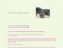 Tablet Screenshot of itstimetobeatcancer.weebly.com