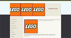 Desktop Screenshot of legomini.weebly.com