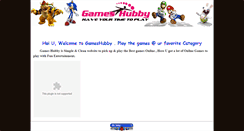 Desktop Screenshot of gameshubby.weebly.com